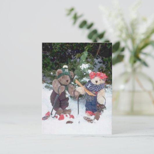 Carte Postale Ours de ski (Debout devant)