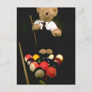 Carte Postale Ours de snooker