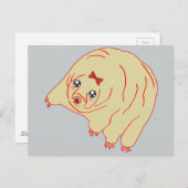 Carte Postale Ours d'eau mûre Anime Tardigrade (Devant / Derrière)