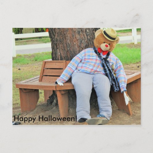 Carte Postale Ours d'Halloween (Devant)