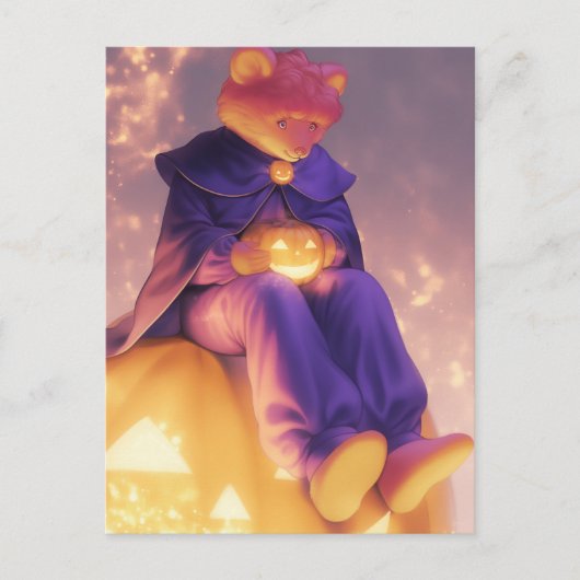 Carte Postale Ours d'Halloween Anthro (Devant)