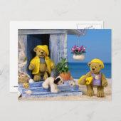 Carte Postale Ours Dinky : Été Amusant (Devant / Derrière)