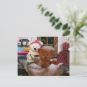Carte Postale Ours Dinky : Jour du Bain (Debout devant)