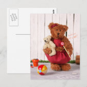 Carte Postale Ours Dinky : Petite Fille (Devant / Derrière)