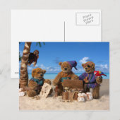 Carte Postale Ours Dinky : Petits Pirates (Devant / Derrière)