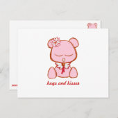 Carte Postale Ours doux (Devant / Derrière)