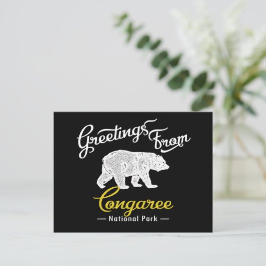 Carte Postale Ours du parc national de Congaree (Debout devant)