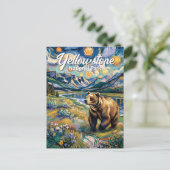 Carte Postale Ours du parc national de Yellowstone Custom Van Go (Debout devant)