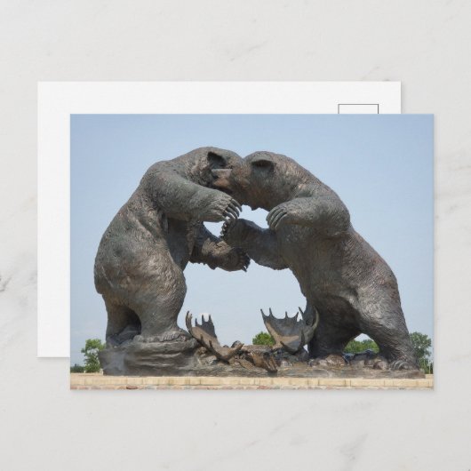 Carte Postale Ours - Dundee, Michigan (Devant / Derrière)