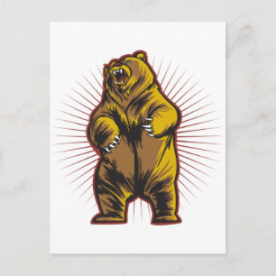 Carte Postale Ours en colère
