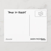 Carte postale 'Ours en Egypte' (Dos)