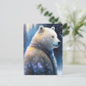 Carte Postale Ours en hiver, Passage (Debout devant)