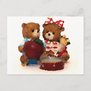 Carte Postale Ours en peluche
