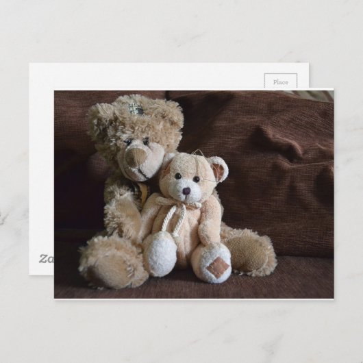 Carte Postale Ours en peluche (Devant / Derrière)