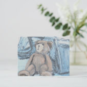 Carte Postale Ours en peluche (Debout devant)