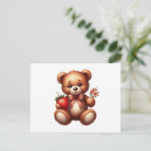 Carte Postale Ours en peluche (Debout devant)