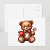 Carte Postale Ours en peluche (Devant / Derrière)