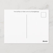 Carte Postale Ours en peluche dans les bulles d'observation de l (Dos)