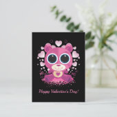 Carte Postale Ours en peluche de la Saint-Valentin (Debout devant)