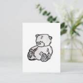 Carte Postale Ours en peluche du grenier (Debout devant)