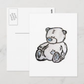 Carte Postale Ours en peluche du grenier (Devant / Derrière)