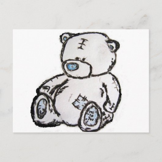 Carte Postale Ours en peluche du grenier (Devant)
