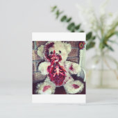 Carte Postale ours en peluche zombie (Debout devant)