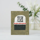 Carte postale Ours est fatigué (Debout devant)