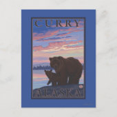 Carte Postale Ours et cub - Curry, Alaska (Devant)