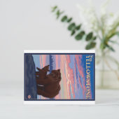 Carte Postale Ours et cub - West Yellowstone, Montana (Debout devant)