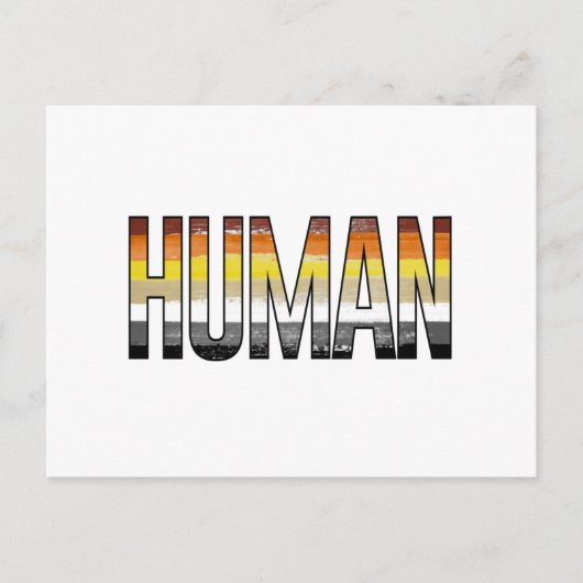 Carte Postale Ours Humain (Devant)