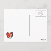 Carte Postale Ours-infirmière avec T-shirts et cadeaux de coeur (Dos)