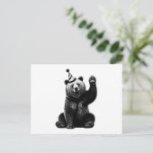 Carte Postale Ours joyeux anniversaire (Debout devant)