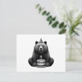 Carte Postale Ours Joyeux Anniversaire (Debout devant)