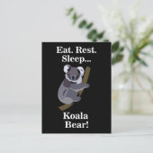 Carte Postale Ours Koala Drôle (Debout devant)
