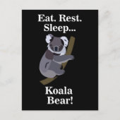 Carte Postale Ours Koala Drôle (Devant)