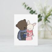 Carte postale Ours & Lapin Ours Bunny Love Carte A (Debout devant)