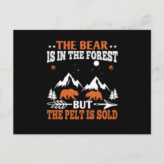 Carte Postale Ours - L'Ours Est Dans La Forêt (Devant)
