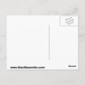 Carte Postale ours noir (Dos)