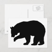 CARTE POSTALE OURS NOIR (Devant / Derrière)