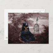 Carte Postale Ours noir amérindien (Devant / Derrière)