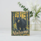 Carte Postale Ours noir de l'Alabama (Debout devant)