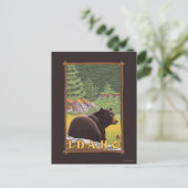 Carte Postale Ours noir en forêt - Idaho (Debout devant)