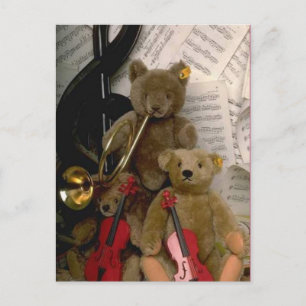 Carte Postale Ours orchestral