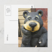 Carte Postale Ours pensif (Devant / Derrière)