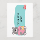 CARTE POSTALE OURS PERSONNALISABLE (Devant)