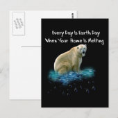 Carte Postale Ours polaire (Devant / Derrière)