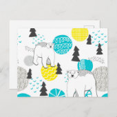 Carte Postale Ours polaire (Devant / Derrière)