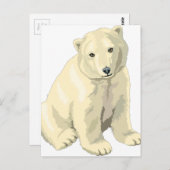Carte Postale Ours polaire (Devant / Derrière)