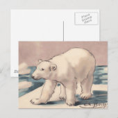 Carte Postale Ours polaire (Devant / Derrière)